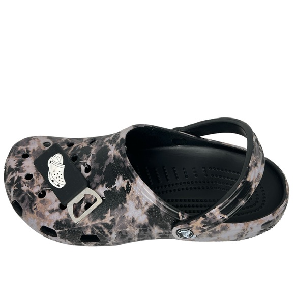 Crocs Classic Bleach Dye Slip On With Jibits Mules Clogs Size 10 (M) / 12 (W) - Picture 8 of 13